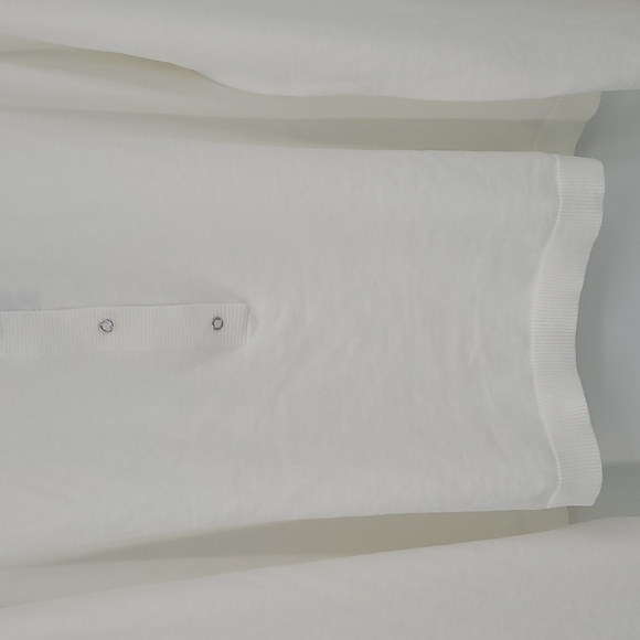 525 America Henley Pullover Knit Top Crewneck Blouson Sleeve Minimalist Size M/L - Picture 4 of 13